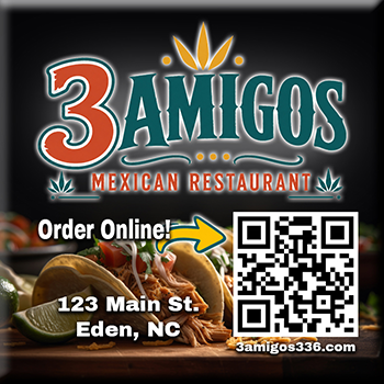 Restaurant QR magnet example