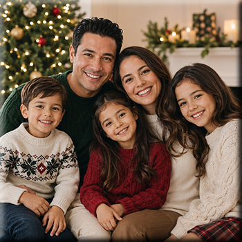 Christmas portrait magnet example