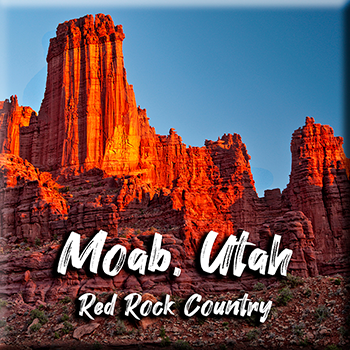 Travel photo magnet example
